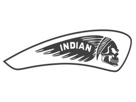 IH 2003 Kit von 2 Indian Scout Skull Motorrad Tank Aufkleber